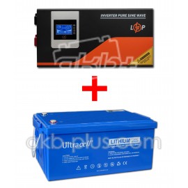 Комплект резервного питания LogicPower 3кВт/ Ultracell LiFePO4 24В 200Aч 5,12кВт BLUETOOTH 